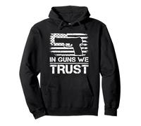 In Guns We Trust - Pistolet professionnel avec drapeau américain 2e amendement Sweat à Capuche