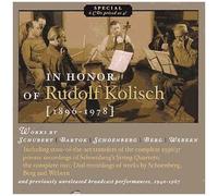 In Honor Of Rudolf Kolisch : Sonate Pour Violon Et Quatuor No. 5 De Bartok