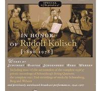 In Honor Of Rudolf Kolisch : Sonate Pour Violon Et Quatuor No. 5 De Bartok