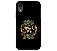 In Hops We Trust Craft Beer Brewing Design Coque pour iPhone XR