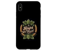 In Hops We Trust Craft Beer Brewing Design Coque pour iPhone XS Max