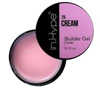 IN.HYPE Gel camouflage UV/LED dur pour extension des ongles, renforcement, superpositions - Rose crème semi-transparent