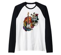 in Jesus Name I Play Guitar Christian Guitarist God Faith Manche Raglan