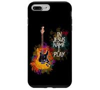 in Jesus Name I Play Guitar Christian Guitarists God Faith Coque pour iPhone 7 Plus/8 Plus