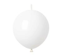 IN-JOOYAA 6 pouces ballon à lien en latex Blanc 100 pièces ballon à lien rapide pour la décoration de fête