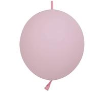IN-JOOYAA Lot de 100 ballons à maillons rose macaron de 25,4 cm pour décoration de fête