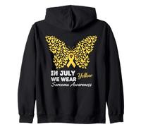 in July We Wear Yellow Sarcome Cancer Awareness Men Women Sweat à Capuche