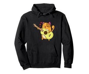 in Love Cat Joue de la Guitare Sweat à Capuche