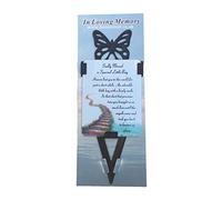 In Loving Memory Of A Sadly Missed Little Boy Memorial Butterfly Stake With Special Message by Homestreet Gifts