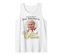 in Loving Memory Pape Jean Paul II & Dove He Lived for Peace Débardeur