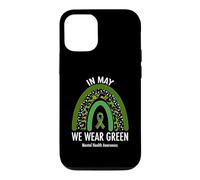 in May We Wear Green Mental Health Awareness Leopard Print Coque pour iPhone 12/12 Pro