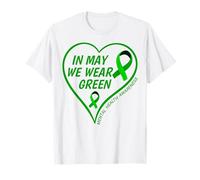 in May We Wear Green - Mental Health Awareness Month 2026 T-Shirt