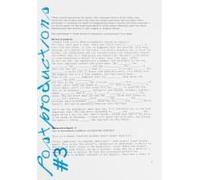In Medias Res #3: Postproductions