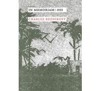 In memoriam : 1933 - Charles Reznikoff - Heros-Limite Eds - broché - Poésie