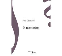 In memoriam - Paul Léautaud - Sillage - broché - Roman