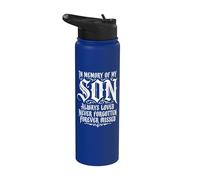 In Memory My Son Always Loved Never Forgotten Forever Missed Stainless Steel Insulated Water Bottle