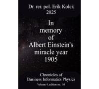 In Memory Of Albert Einstein's Miracle Year 1905