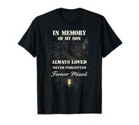 in Memory of My Son Always Loved Forever Missed Son Memorial T-Shirt