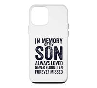 in Memory of My Son Always Loved Never Forgotten Heaven Coque pour iPhone 12 Mini