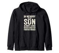 in Memory of My Son Always Loved Never Forgotten Heaven Sweat à Capuche