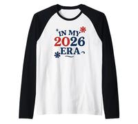 in My 2026 Era, Retro Patriotic Red White Blue New Year Day Manche Raglan