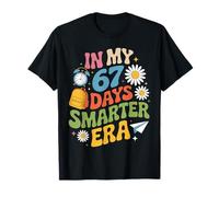 in My 67 Days Smarter Era Retro School Celebration Kids T-Shirt