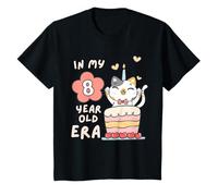 In My 8 Year Old Era Gâteau d'anniversaire pour chat T-Shirt