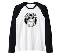 in My Aussie Era Blue Merle Australian Shepherd Lover Manche Raglan