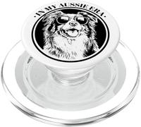 in My Aussie Era Blue Merle Australian Shepherd Lover PopSockets PopGrip pour MagSafe