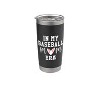 In My Baseball Mom Era Baseball Mama Cheer Fan Game Day Gobelet isotherme en acier inoxydable double paroi