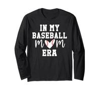 in My Baseball Mom Era Baseball Mama Cheer Fan Game Day Manche Longue
