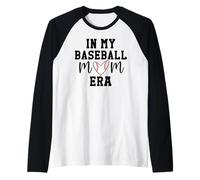 in My Baseball Mom Era Baseball Mama Cheer Fan Game Day Manche Raglan