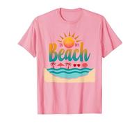in My Beach : Tropical Paradise Summer Vacation T-Shirt, Homme, Rose, L