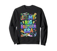 in My Big-Brother Era Retro Gamer Boys Sibling Annonce Sweatshirt