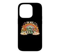 in My Bilingual Era Design Professeur de Langue Double Coque pour iPhone 14 Pro
