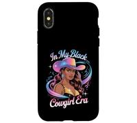 in My Black Cowgirl Era Glam Western Style Afro Femme Homme Coque pour iPhone X/XS