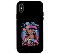 in My Black Cowgirl Era Glam Western Style Afro Femme Homme Coque pour iPhone X/XS