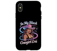 in My Black Cowgirl Era Glam Western Style Afro Femme Homme Coque pour iPhone X/XS