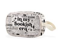 In My Bookish Era Trousse de maquillage transparente pour amateur de lecture, Bookish Era Cbag Eu, Multifonctionnel