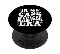 In My Case Manager Era Retro Social Work Pride PopSockets PopGrip Adhésif