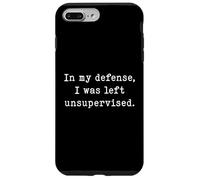 in My Defense Humour for Unsupervised Funny Collegers Coque pour iPhone 7 Plus/8 Plus