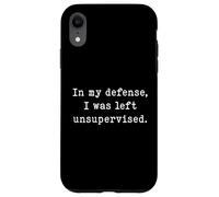 in My Defense Humour for Unsupervised Funny Collegers Coque pour iPhone XR