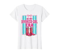 in My Divorced Girl Era Rayé T-Shirt