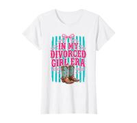 in My Divorced Girl Era Rayé T-Shirt
