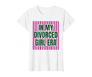 in My Divorced Girl Era Rayé T-Shirt