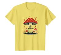 in My Element : Aventure fantaisiste dans la forêt de Champignons T-Shirt, Enfant, Citron, 4 Ans
