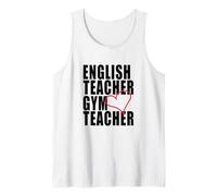 in My Engaged Era Gym X English Teacher Red Heart Débardeur