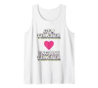 in My Engaged Era Gym X English Teacher Vintage Heart Débardeur