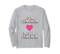 in My Engaged Era Gym X English Teacher Vintage Heart Manche Longue