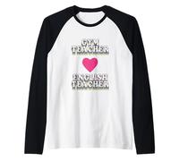 in My Engaged Era Gym X English Teacher Vintage Heart Manche Raglan